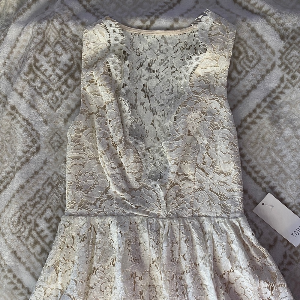 Tobi white lace dress